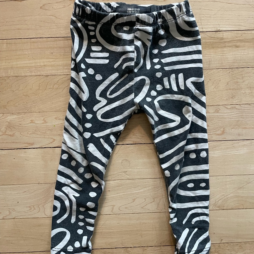 Kids Patterned Gray Leggings